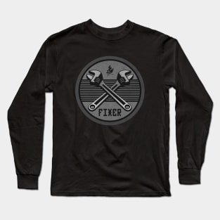 Vintage Fixer Sign Long Sleeve T-Shirt